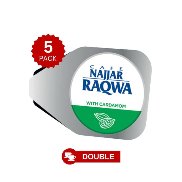 Cafe Najjar Raqwa Cardamom Coffee Capsules – Double Cup | Authentic Lebanese Coffee