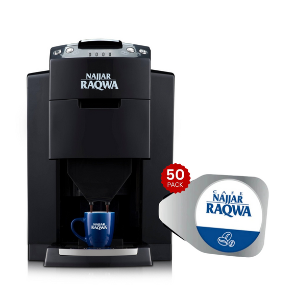 Raqwa Starter Bundle – Machine + 50 Pods